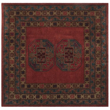 SAFAVIEH Heritage Hand Tufted Square RugRed 6 x 6 ft. HG919Q-6SQ